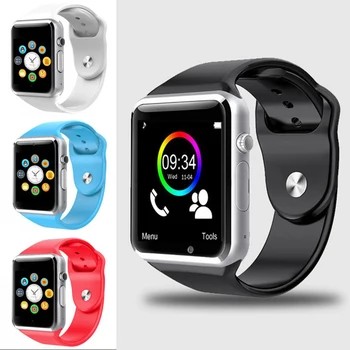 

Smart Watch A1 Clock Sync Notifier Support Sim Card Bluetooth Connectivity for iphone Android Phone Smartwatch