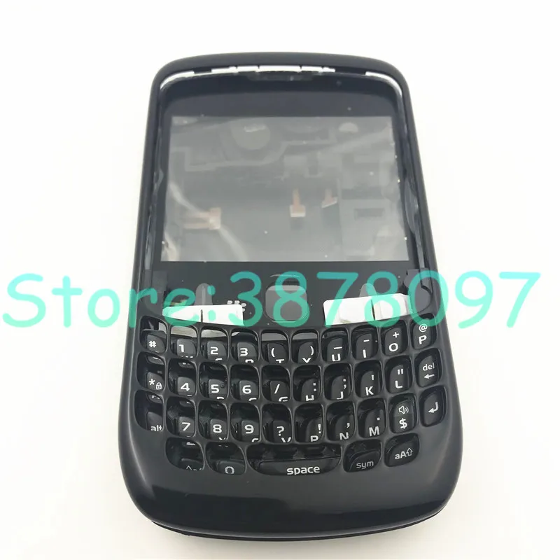 Полный корпус для Blackberry Curve 8520 Полный чехол Замена в белом/черном цвете