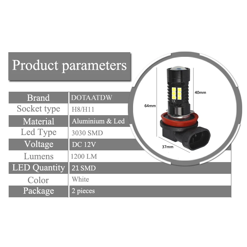 2X Супер Белый H8 H11 CREE чип 3030 светодиодный противотуманный светильник дальнего света без ошибок для Mercedes Benz W211 W212 W164 W221