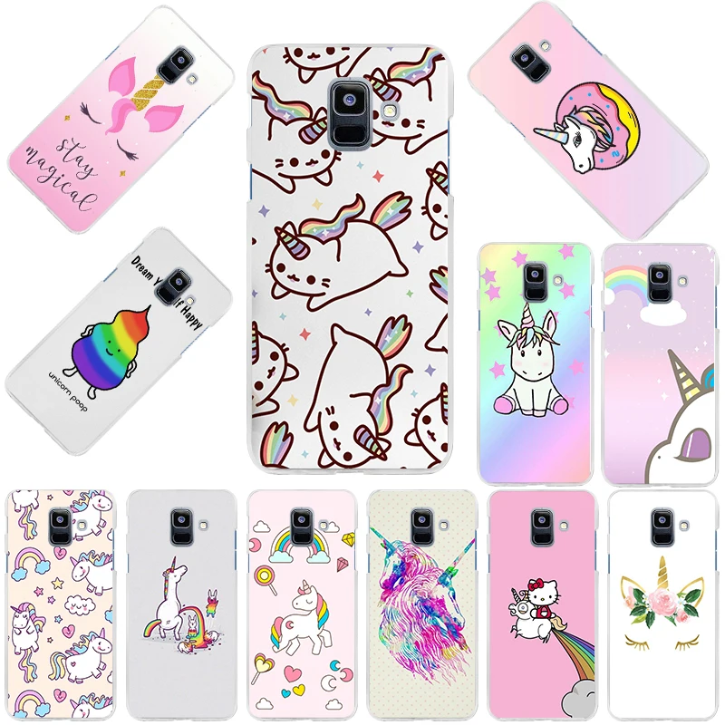

Cartoon Pony Unicorn Fashion Transparent Case for Samsung Galaxy A8Star A9Pro A72018 A8S A82018 A6plus A5 A52017 A72017 A3 cover