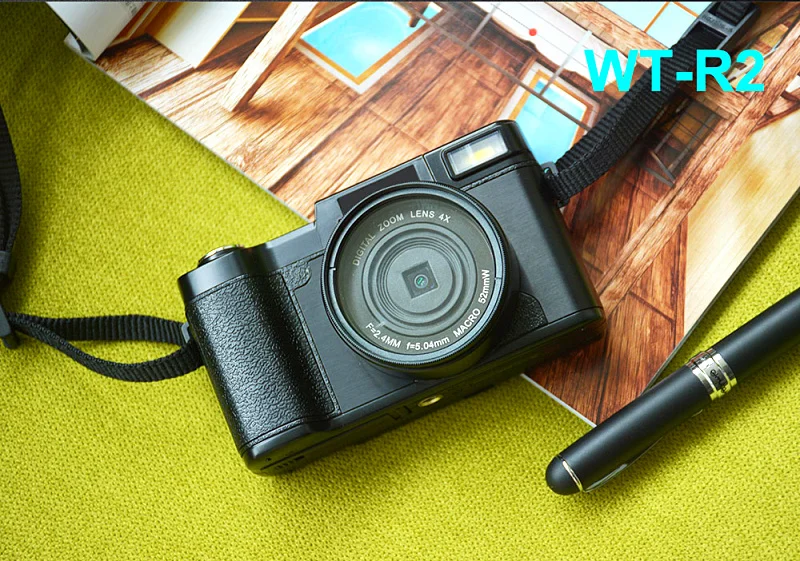 

Free shippingFull HD 1080p Digital Video Camera max 24MP 4X digital zoom Selfie Camera Camcorder With Flashlight Wide-angle Lens