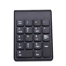 Yeni moda kablosuz 2.4g Mini Usb 18 tuşları sayı Pad sayısal tuş takımı klavye Pc Laptop için hava fare Touchpad klavyeler