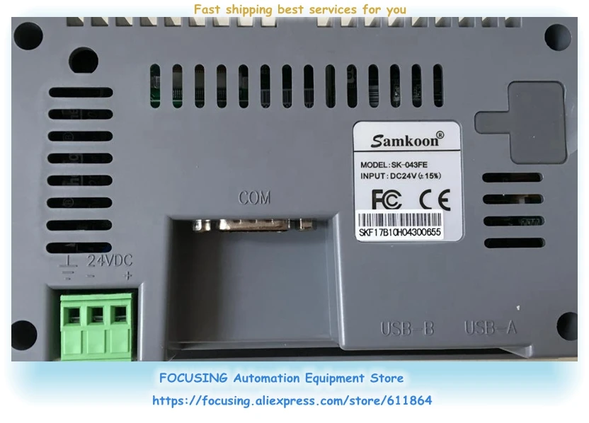 Atualizado para Sk-043fe Nova Tela de Toque Original Samkoon Hmi Sk043ae Cabos de computador e conectores - Imagem 2