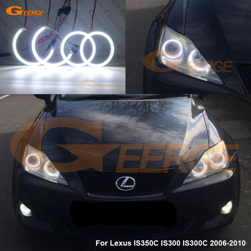 

For Lexus IS350C IS300 IS300C 2006-2010 Excellent Angel Eyes Ultra bright illumination smd led Angel Eyes kit DRL