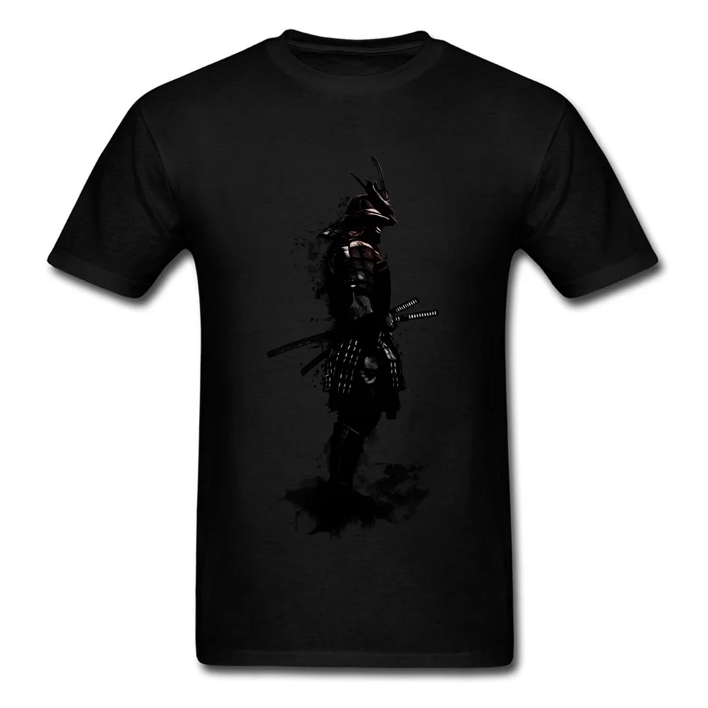 Normal Armored Samurai Casual Short Sleeve Summer Fall Tees Fashionable Round Neck Cotton Fabric Top T-shirts Man Tshirts Armored Samurai black