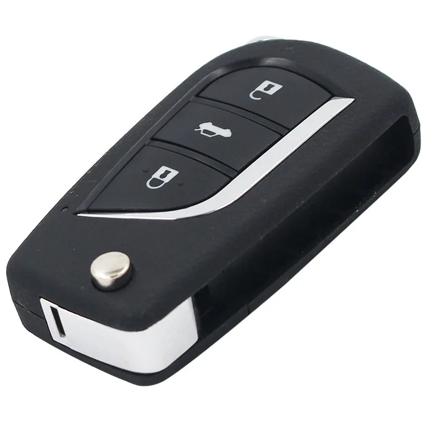 Модернизированный дистанционный ключ-брелок от машины 433 МГц 4C Чип для Toyota Yaris Avensis Corolla P/N: 89071-0D010 с лезвием TOY47