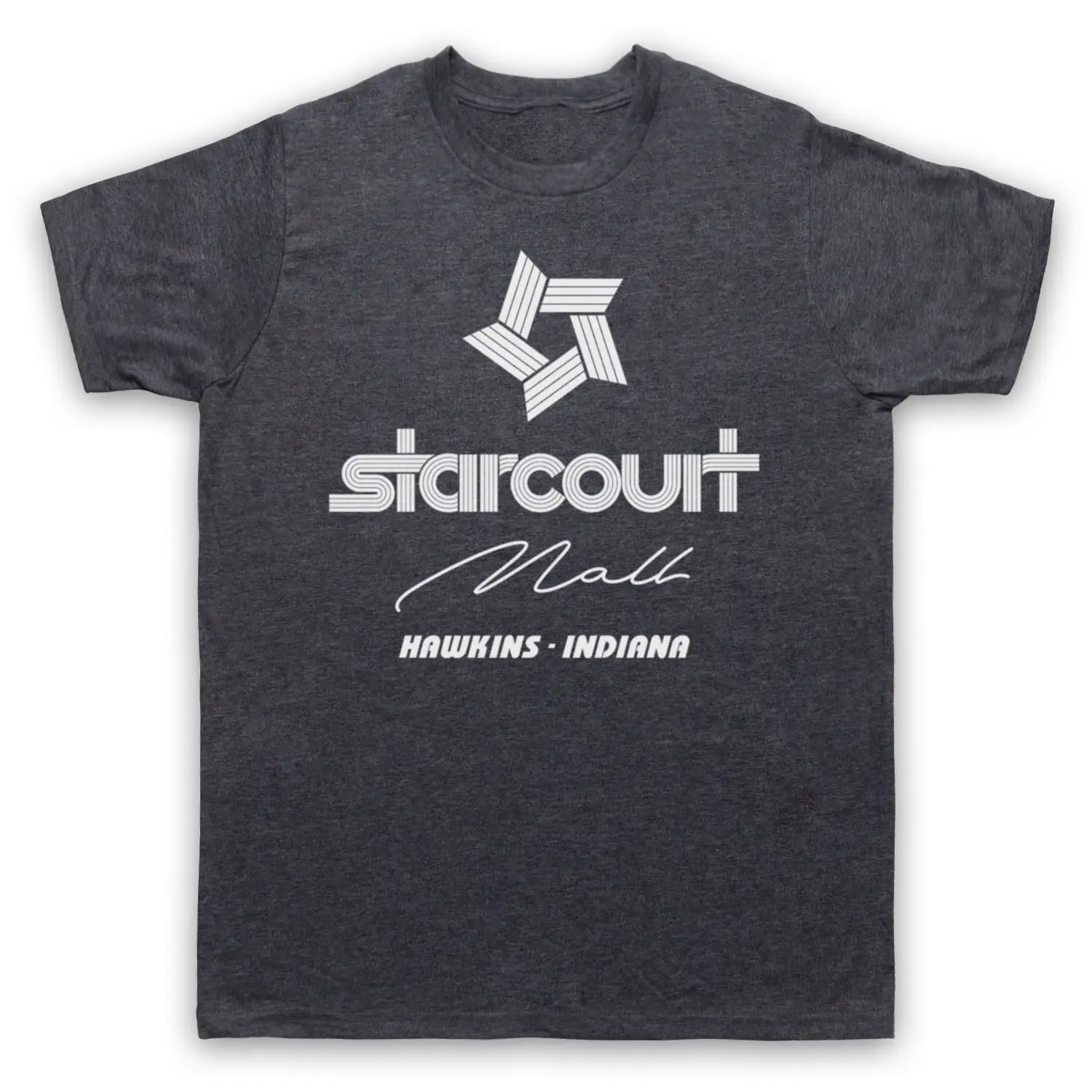 

STRANGER THINGS STARCOURT MALL SINGLE COLOUR LOGO S3 ADULTS Cool Funny T-Shirt Men High Quality Tees