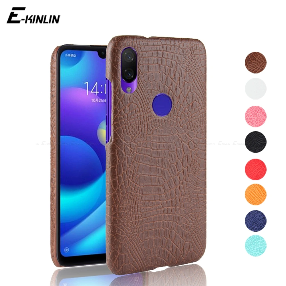 

Crocodile Snake Leather Phone Case For Xiaomi Redmi Go S2 Y2 Y1 Lite 6A Note 8 7 6 5 Pro AI 5A Prime Plus 4X 4 Global Back Cover