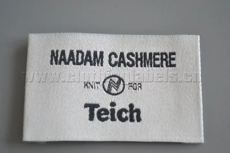 woven printed tag brand labels for clothing woven label sew in fabric as custom design laser cut end folded label handmade label