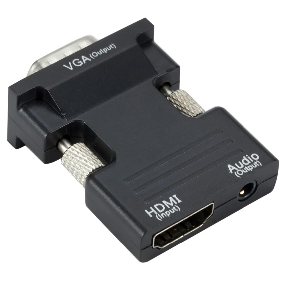 Hdmi-vga адаптер 1080P цифро-аналоговые аудио и видео конвертер кабель для ПК ноутбук ТВ коробка проектор