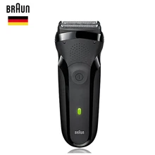 Электробритвы для мужчин Braun Series 3 301s перезаряжаемая Фольга бритва для бороды Безопасная бритва для мытья всего тела бритвенная машина 100-240 В