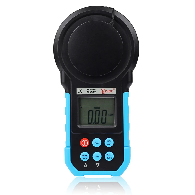 Цифровая освещенность ELM02 lcd Lux/FC мини-светильник тестер освещенности Авто Диапазон профессиональный электрический инструмент
