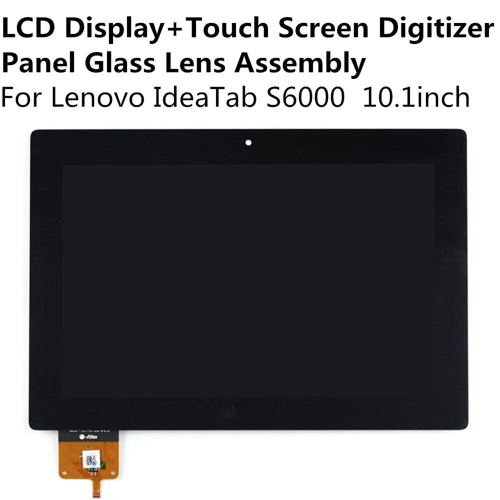 LCD Display Touch Screen Digitizer Panel Glass Lens Assembly For Lenovo IdeaTab S6000 10 1inch Replacement