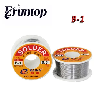 

1PCS (B-1) Wire Reel 100g FLUX 2.0% 0.5 0.6 0.8 1.0 1.2 1.5 2.0mm 63/37 45FT Tin Lead Line Rosin Core Flux Solder