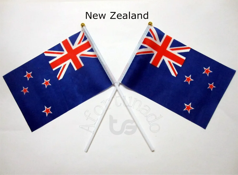 New Zealand flag Banner Free shipping 14*21cm hand waving National flag