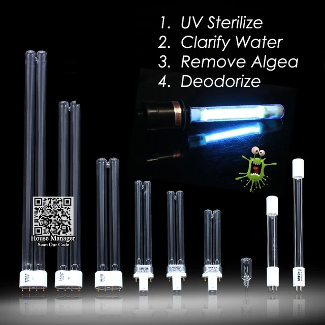 SUNSUN Aquarium UV Lampe, uv lampe uv filter wasser reiniger, uv