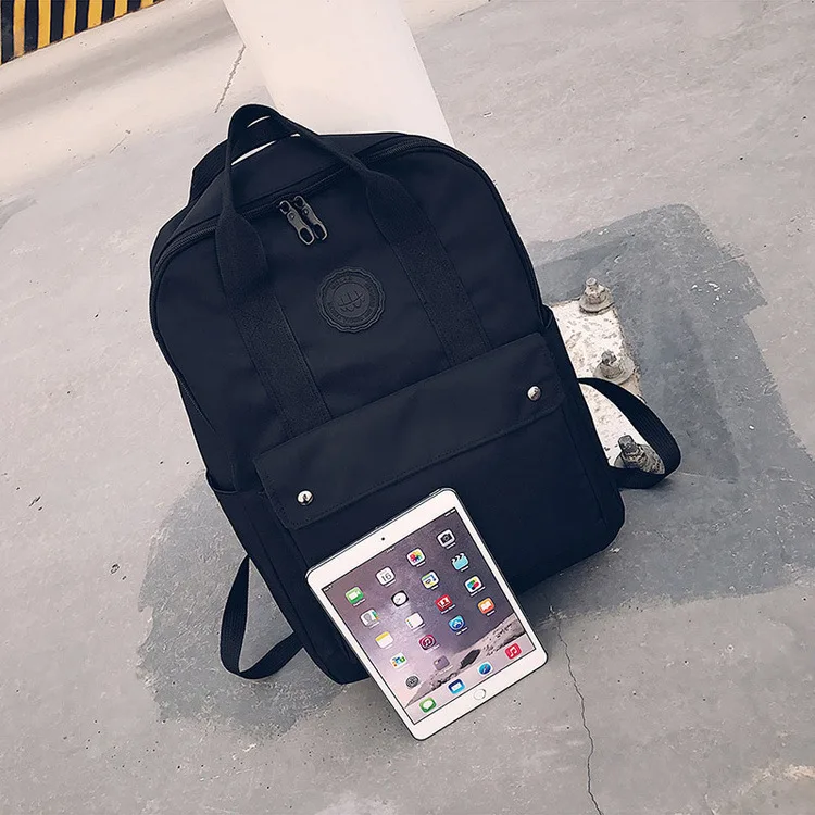 Рюкзак cavans Мужская модная Корейская версия новой личности дикий от дождя! зонт для путешествий, сумка для ноутбука все черный рюкзак