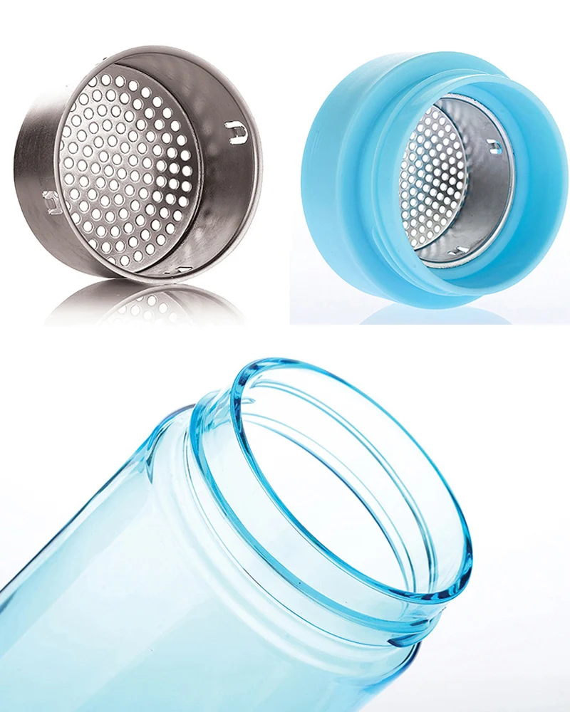 500ml Plastic Water Bottle Outdoor Sports Bottle Leak Proof Drinking Bottle for Water Portable Water Bottle with Filter Drinkware (10)