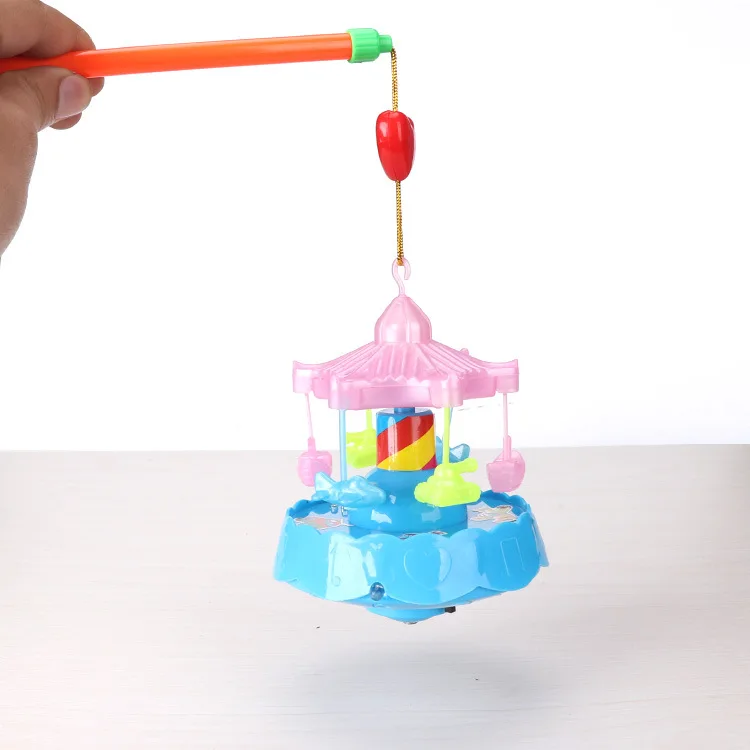 Музыкальный Волчок лазерной Цвет флэш-светодиодный свет карусель спиннинг детские игрушки модная Корона гироскоп