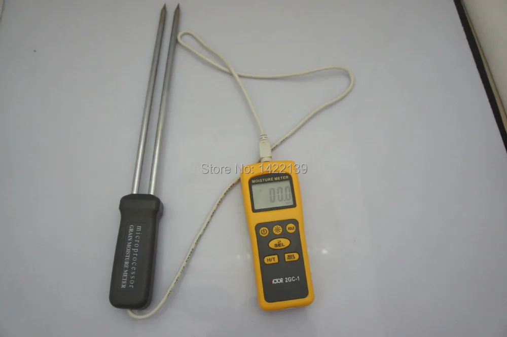 2GC-1 2GC DIGITAL GRAIN MOISTURE METER TESTER Temperature compensation 2%~31%RH, Resolution 0.5% victor 2gc vc2gc lcd grain moisture meter tester