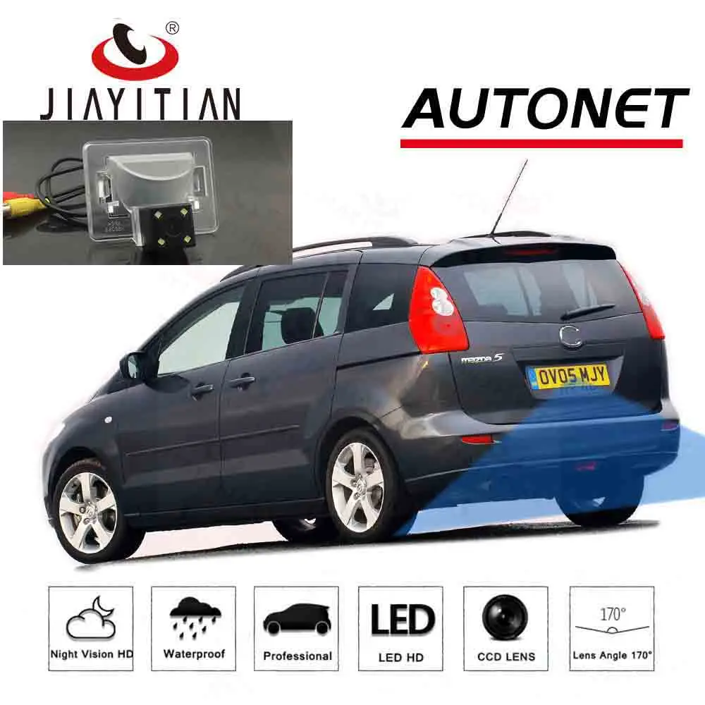 JIAYITIAN rear view Camera For Mazda 5 Premacy Hybrid 2004-2010 license plate Camera Reverse Camera CCD Night Vision JIAYITIAN rear view Camera For Mazda 5 Premacy Hybrid 2004-2010 license plate Camera Reverse Camera CCD Night Vision