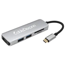 Thunderbolt 3 USB-C USB 3.1 Type C to HDMI 4K 30Hz USB3.0 Hub TF SD Card 5IN1 Cable Mini Adapter for Macbook Pro 2017 Dell Xps