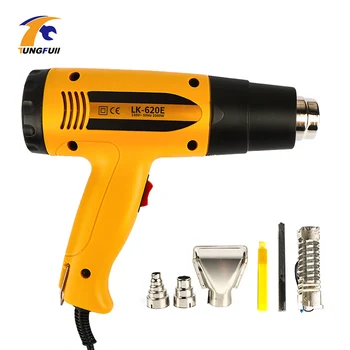 

Industrial Heat Shrink Gun Plastic Welding Torch Hot Hair Dryer Car Foil Roasting 2000W FQ-2000S Digital Display