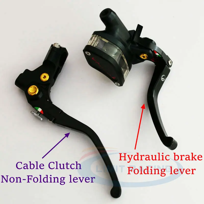 CNC 1 пара Универсальный 22 мм многоцветный мотоциклетный кабель сцепления складной Гидравлический Главный цилиндр тормозного насоса рычаг мотоцикл ручка