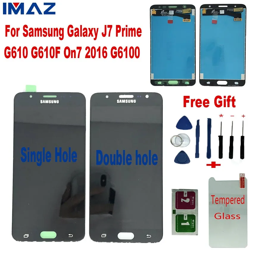 ЖК-дисплей IMAZ для Samsung Galaxy J7 Prime G610 G610F On7 2016 G6100 дигитайзер сенсорного экрана в
