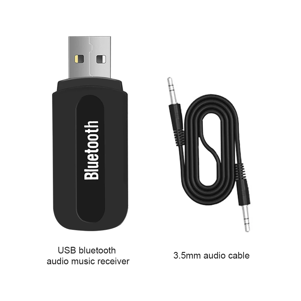 3,5 мм один выход аудио музыкальный приемник для автомобиля домашние стерео колонки USB автомобильный Bluetooth Aux аудио приемник адаптер