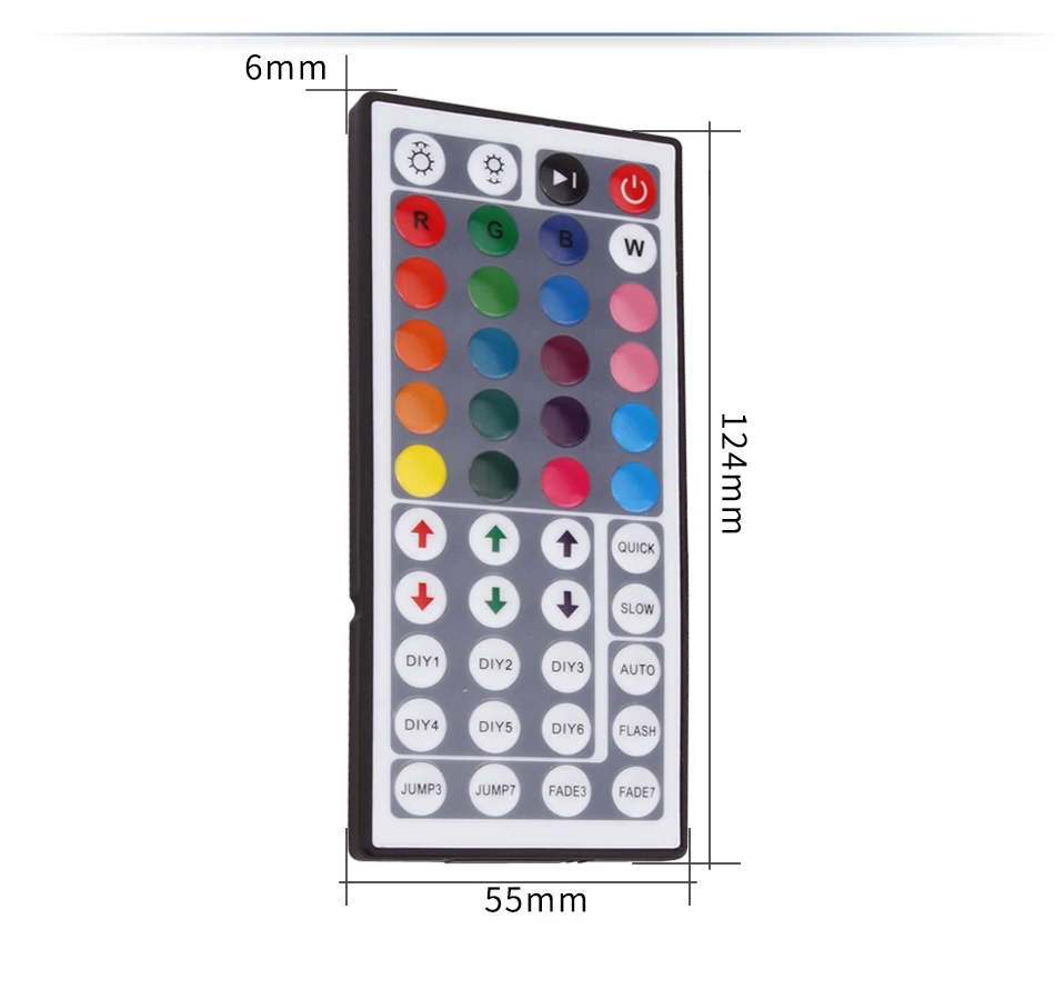 Светодиодный ИК Мини-44/24key Управление; Вход DC12V дистанционного Управление Диммер для 3528 5050 Светодиодная лента RGB светодиодный лента