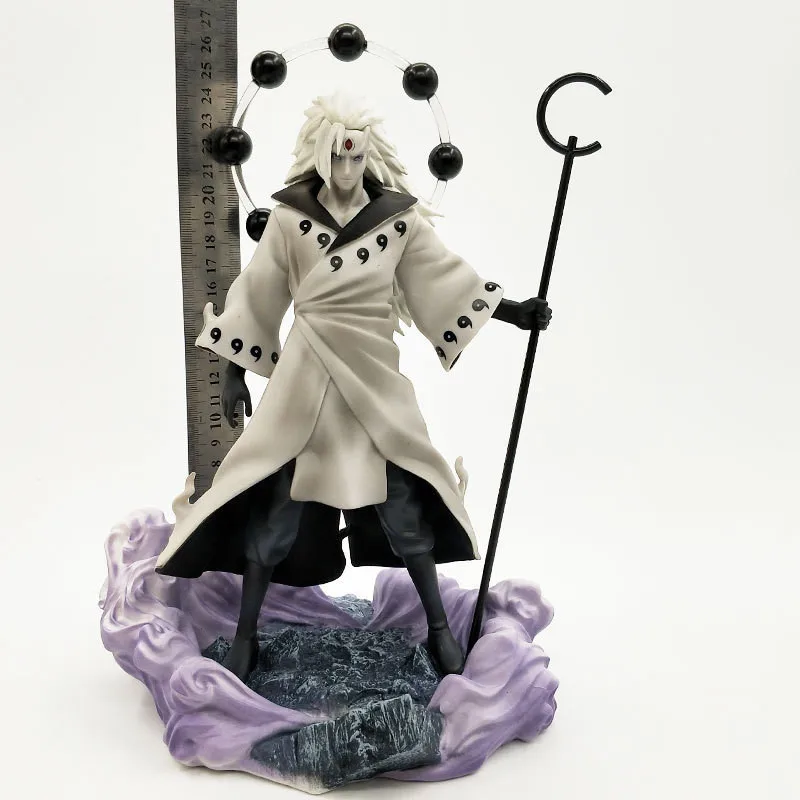 Аниме Uchiha Madara Rikudō Sennin ootuki Hagoromo ПВХ фигурку Замена лица Коллекция Модель игрушки 26