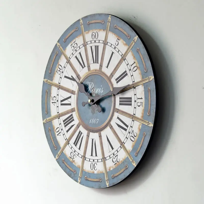 Saat Reloj римские настенные часы Ретро часы украшения дома настенные часы Horloge Мураль Reloj de Pared duvar saati часы