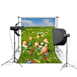 NeoBack весенний фон для фотосъемки в стиле Пасхи фон с изображением неба, лужайки и яиц для фотосъемки детей и для новорожденных день Пасхи P1216