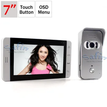 

DP-705 7" 700tvl Ultra-thin TFT Color Video Door phone intercom OSD Menu 8 Language option