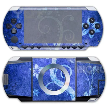 

Free drop shipping for blue flower Skin Sticker for PSP 1000 Vinyl Front and Back Decals #TN-PP1000-078