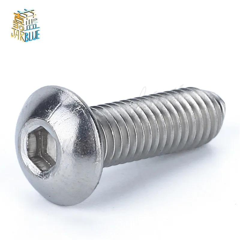 Kit Bulloni Con Testa A Brugola In Acciaio Inox A2, Confezioni Assortite Da 10 Pezzi: Misure M2, M2.5, M3, M4, M5