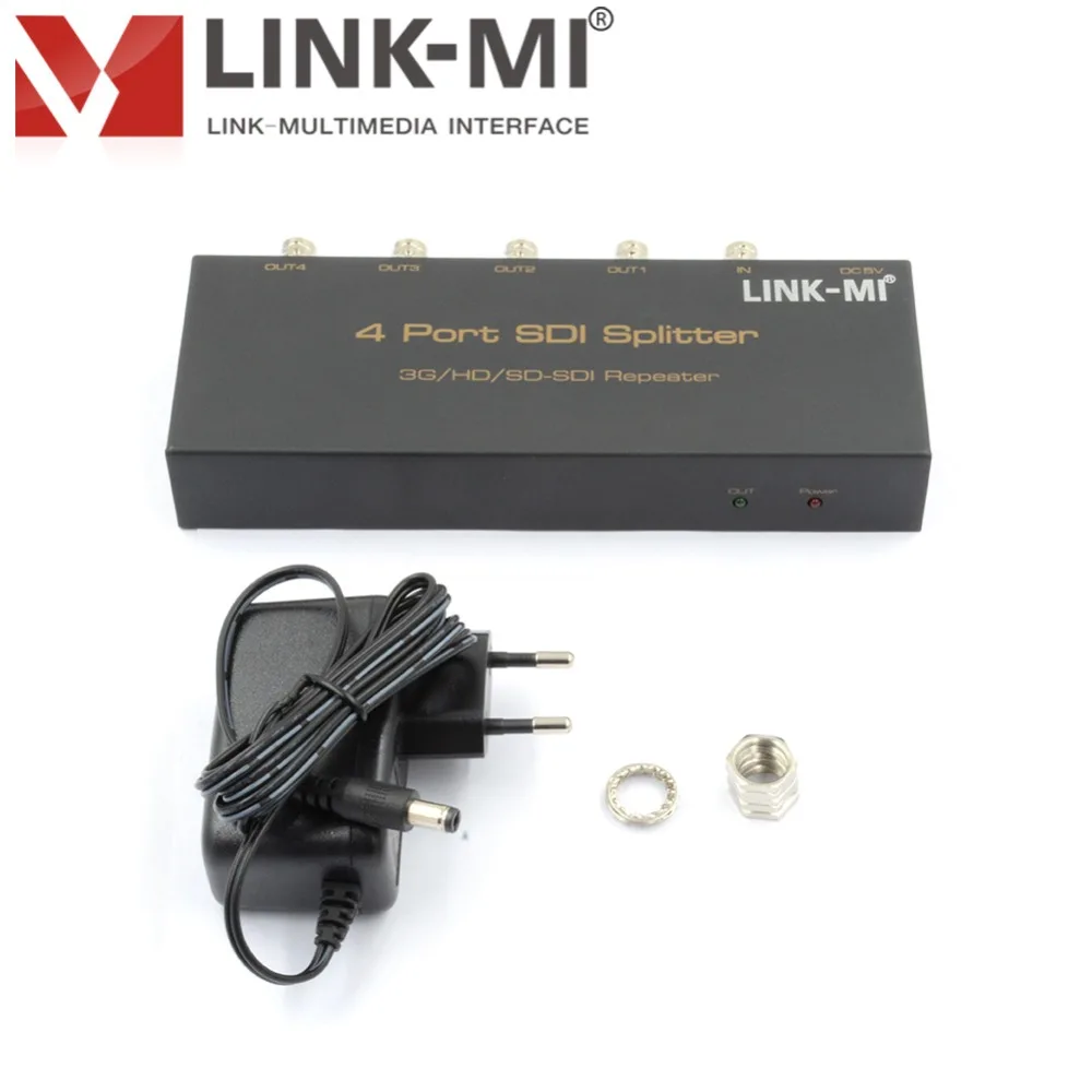 LINK MI HD SDI/3G SDI/SD plitter 1x4 BNC 4 порта SDI 3G распределение 1080p усилитель видео 1080P 1 в выхода