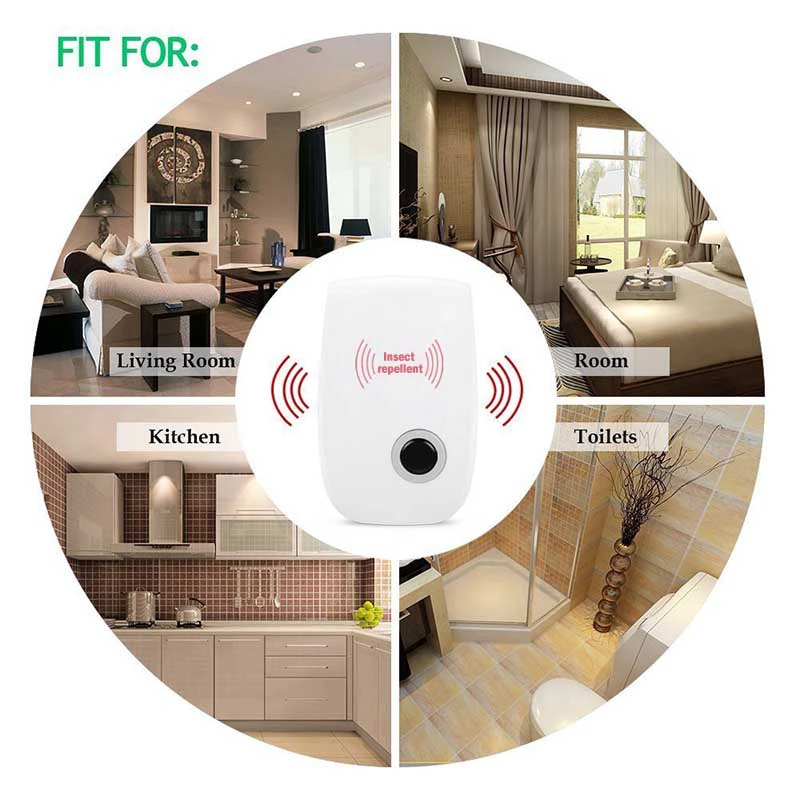 Electronic Ultrasonic Mosquito Killer USEU plug Reject Bug Mosquito Cockroach Mouse Pest Reject Magnetic Killer Repeller outdoor indoor (17)