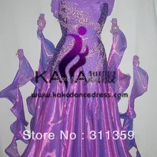 KAKA DANCE B13036, Ткань шелковая, из органзы стандартное платье для танцев танцевальное платье, вальс танцевальные соревнования платье, женщины, девушки, танцевальные платья бальные