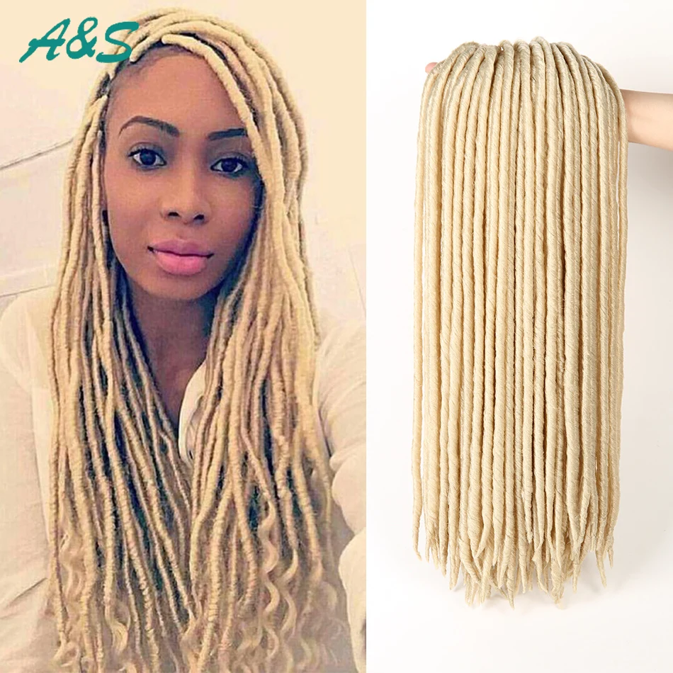 613 Blonde Crochet braids faux locs crochet twist hair kanekalon haar