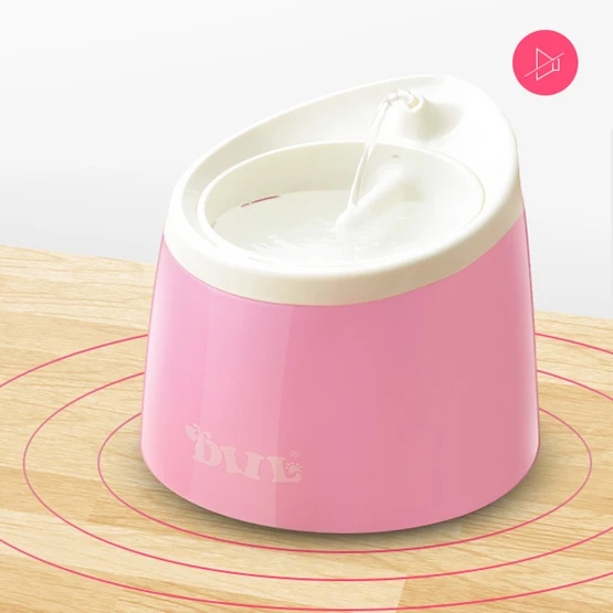 pink 230 V поилка для домашних животных кошачий фонтан собака дозатор напитков светодиодный свет 2L - Цвет: pink