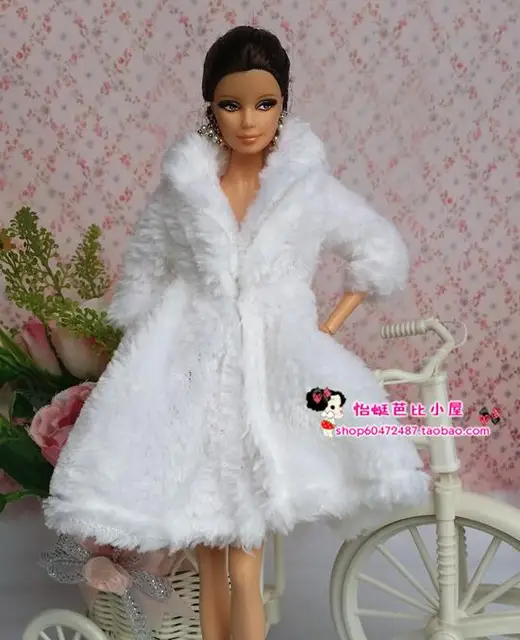 Barbie Doll Clothes Fur Coat Barbie Accessories Non Dress Coat Barbie Doll Dress Dolls Accessories Aliexpress