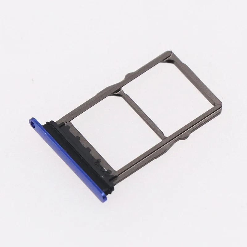 Blue Mate 20 Для huawei mate 20 Pro Micro SD карта слот Держатель Адаптер для huawei mate 20 Nano SIM карта лоток держатель+ Take извлечение сим-карты инструмент - Цвет: Blue Mate 20