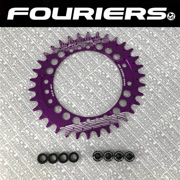1 шт. Fouriers CNC Велосипедное одноцепное кольцо 34T 36T велосипедные цепные кольца p.c. D 104 овальной формы совместимы с S h i m a n o
