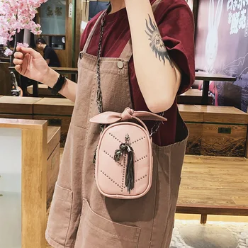 

2019 Summer New Fashion Bags for Women PU Handbags Female Casual Cartoon Bear Rivets Messenger Bags Shoulder Bags
