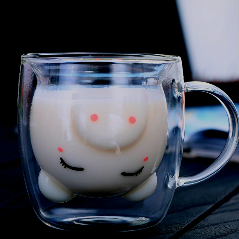 Cute pig coffee cup