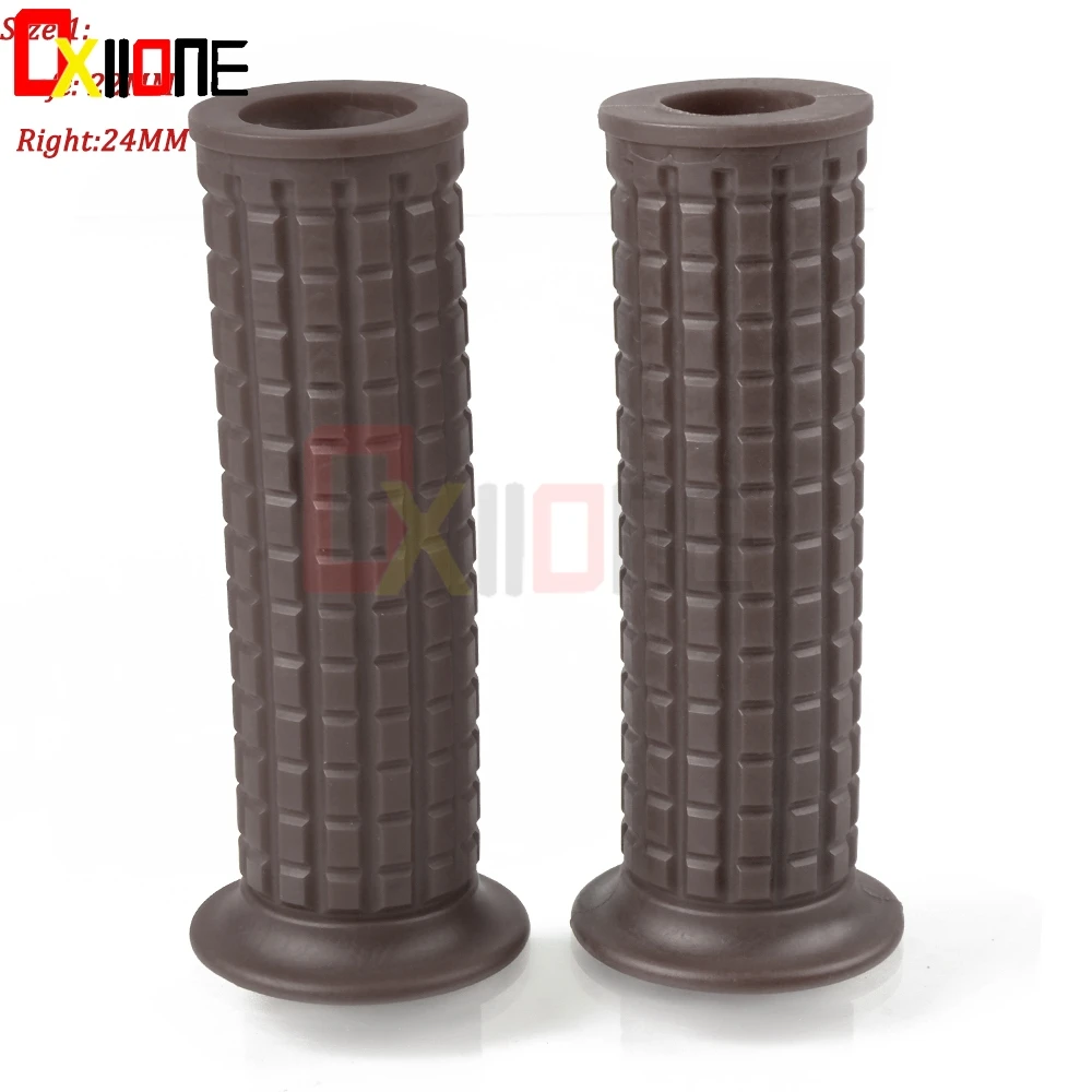 22mm 24mm Maroon Рукоятка мотоцикла, резиновые рукоятки для мотоцикла, ручки для Honda CRM 250R 250AR XR400MOTARD DIO ZX 50 AF 17 18 24 27 - Цвет: 22mm 24mm Maroon