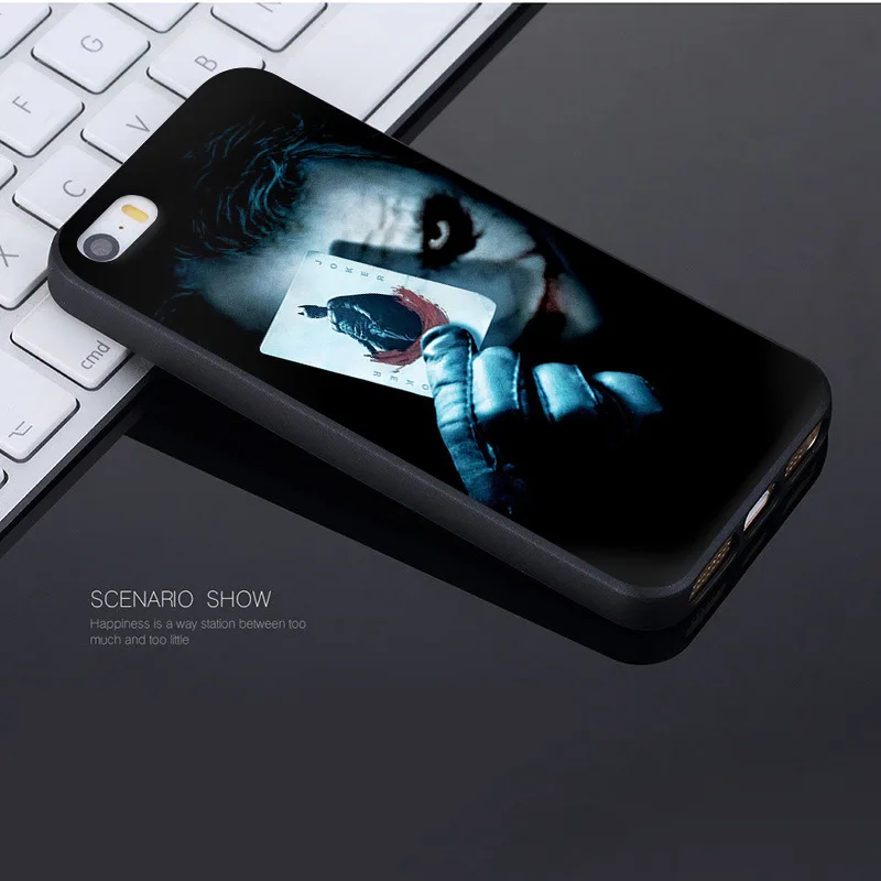 MaiYaCa The Joker Black lovely Phone Accessories Case for Apple iPhone 8 7 6 6S Plus X 5 5S SE 5C Cellphones MaiYaCa The Joker Black lovely Phone Accessories Case for Apple iPhone 8 7 6 6S Plus X 5 5S SE 5C Cellphones