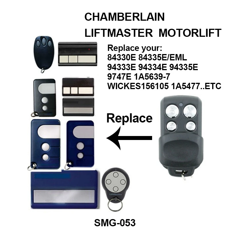 

New 1 Pcs Car Garage Door Remote Control Key Portable Replacement for 94335E Liftmaster